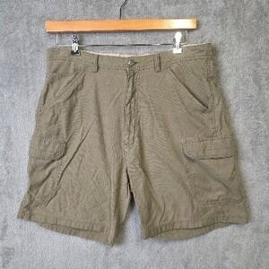 REI Explorer‎ Mens 36 Regular Olive Green Cargo Shorts Casual Outdoor
